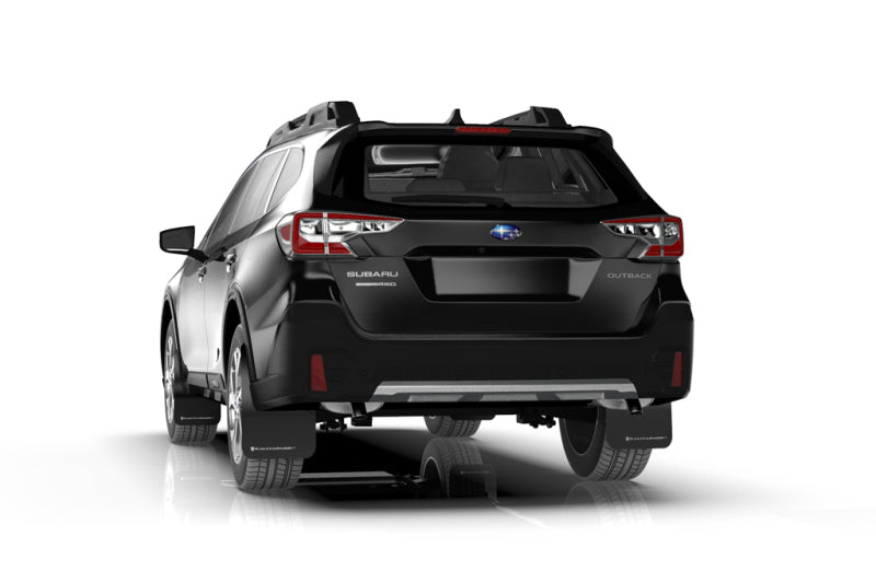 Rally Armor MF66-UR-BLK/BL FITS: 20+ Subaru Outback UR Black Mud Flap w/ Blue Logo