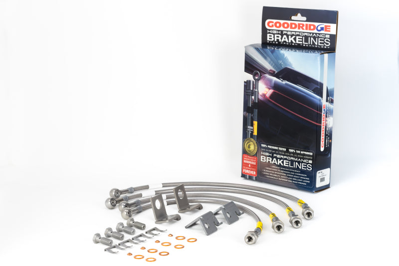 Goodridge 12291 - 06-13 Chevrolet Corvette Z06/ZR1/Grand Sport Stainless Steel Brake Lines Kit