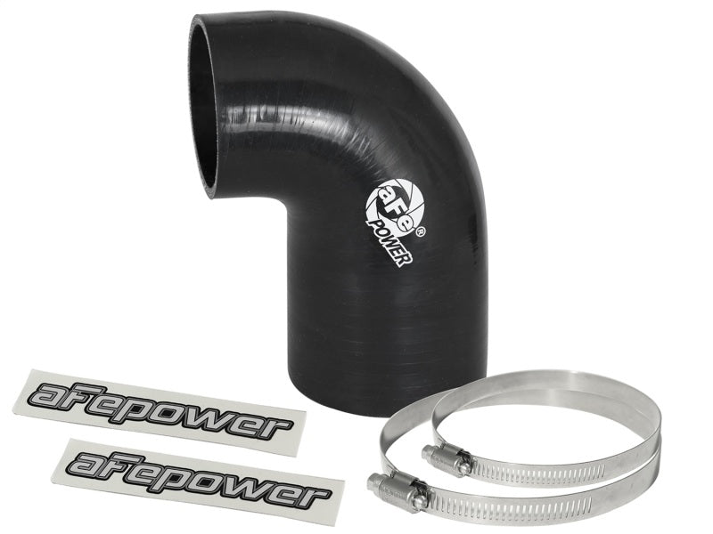 aFe 59-00058 FITS Magnum FORCE CAI Univ. Silicone Coupling Kit (3in. ID to 2.5in. ID) 90 Deg. Elbow Reducer - Blk