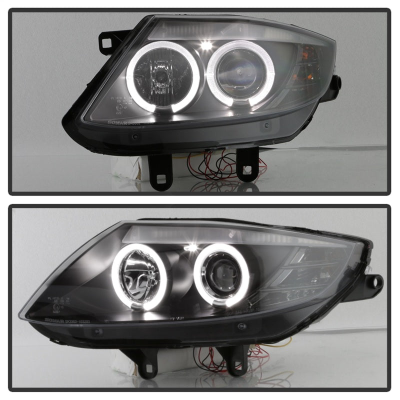 SPYDER 5029676 - Spyder BMW Z4 03-08 Projector Headlights Xenon/HID Model OnlyLED Halo Black PRO-YD-BMWZ403-HID-BK