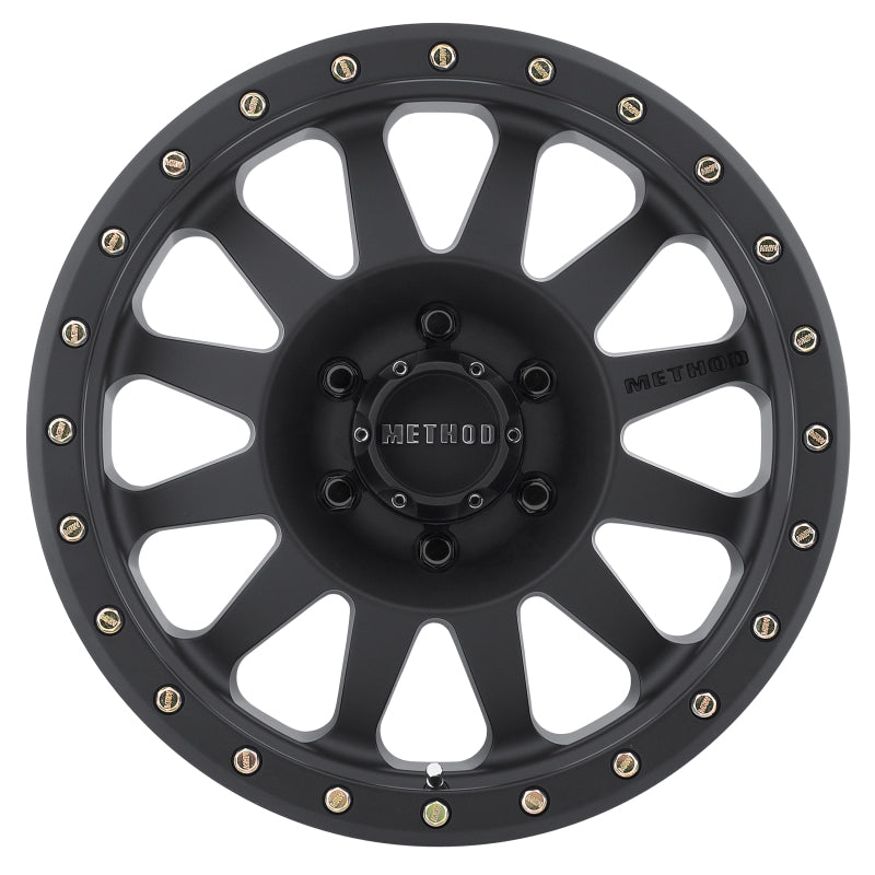 Method Wheels MR30478560500 -Method MR304 Double Standard 17x8.5 0mm Offset 6x5.5 108mm CB Matte Black Wheel