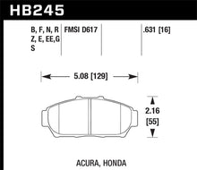 Load image into Gallery viewer, Hawk 94-01 Acura Integra (excl Type R)  HPS Street Front Brake Pads - free shipping - Fastmodz
