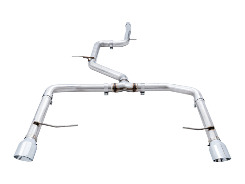 AWE Tuning 3020-22034 FITS 18-21 Volkswagen Jetta GLI Mk7 Track Edition Exhaust - Chrome Silver Tips (Fits OEM DP)