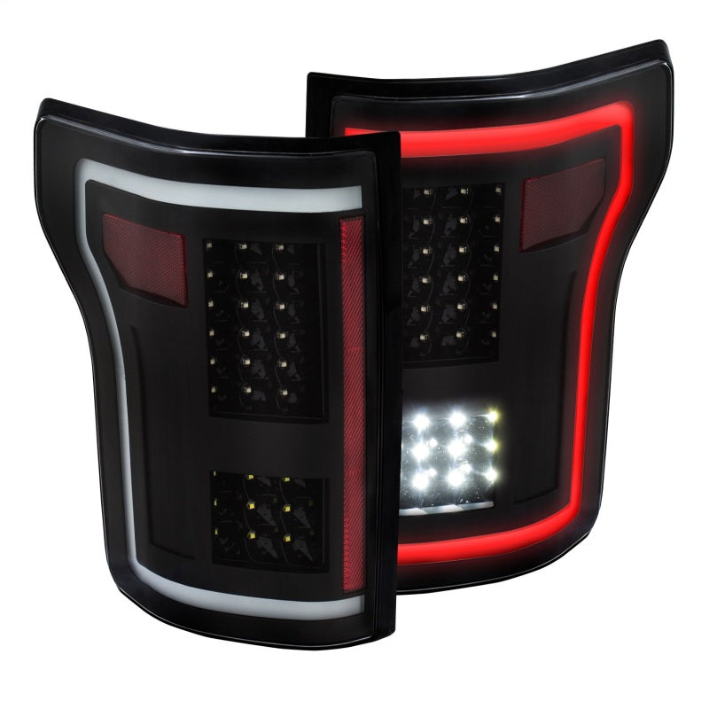 ANZO - [product_sku] - ANZO 2015-2017 Ford F-150 LED Taillights Black - Fastmodz