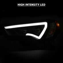 Load image into Gallery viewer, ANZO FITS: 14-18 Toyota 4 Runner Plank Style Projector Headlights Black w/ Amber