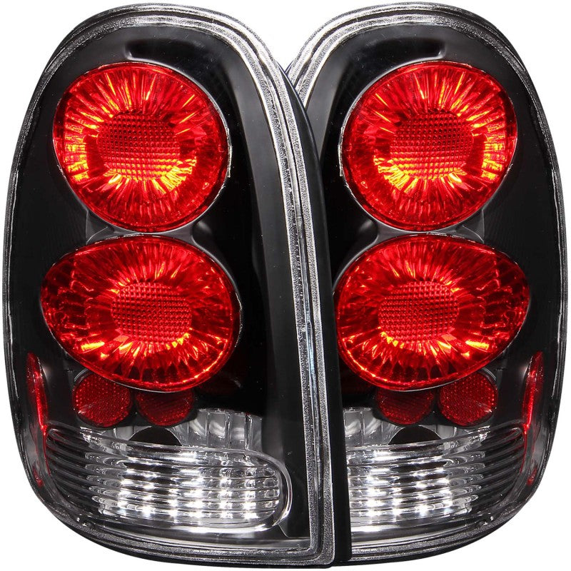 ANZO - [product_sku] - ANZO 1996-2000 Chrysler Voyager Taillights Black - Fastmodz