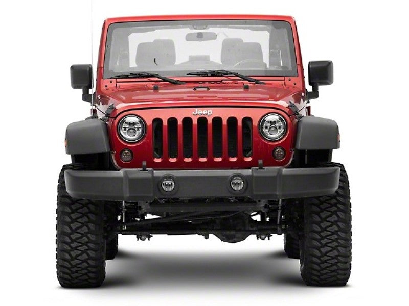 Raxiom J108040 - FITS: 07-18 Jeep Wrangler JK Axial Series LED Amber Turn Signals (Smoked)