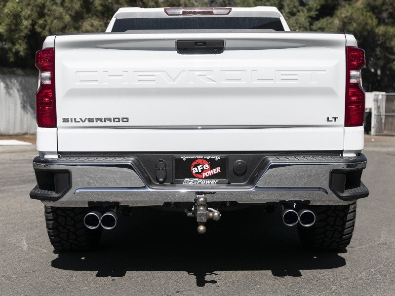 aFe 49-34139-B FITS Gemini XV 3in 304 SS Cat-Back Exhaust w/ Cutout 19-21 GM Silverado/Sierra 1500 V8- w/ Black Tips