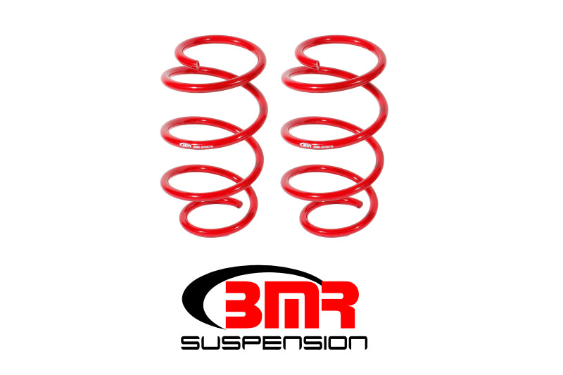 BMR Suspension SP087R - BMR 15-17 S550 Mustang Front Drag Version Lowering Springs Red
