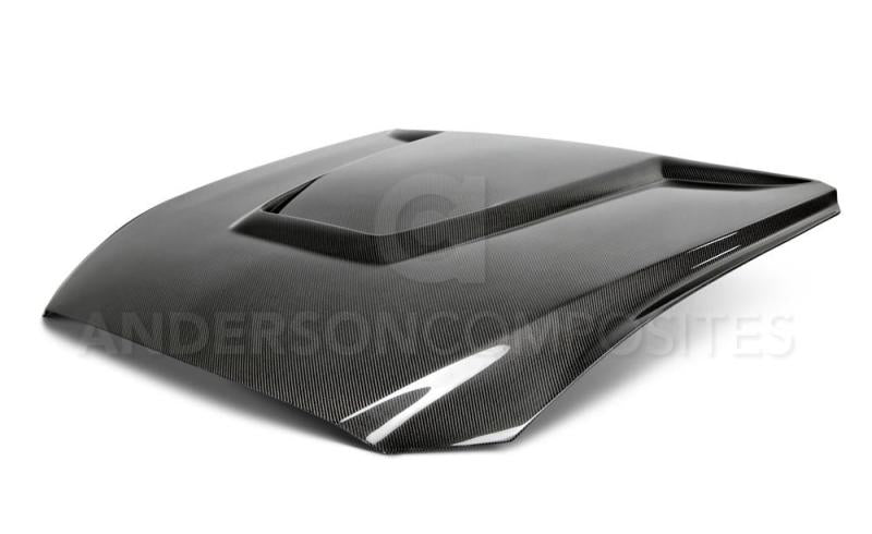 Anderson Composites AC-HD15FDMU-GR-DS FITS 15-17 Ford Mustang (Excl. GT350/GT350R) Double Sided Hood