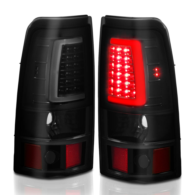 ANZO 311331 -  FITS: 1999-2002 Chevy Silverado 1500 LED Taillights Plank Style Black w/Smoke Lens