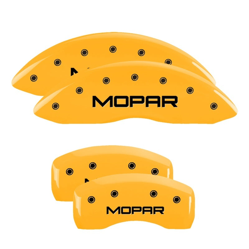 MGP 13007SCV5YL - 4 Caliper Covers Engraved Front & Rear C5/Corvette Yellow finish black ch