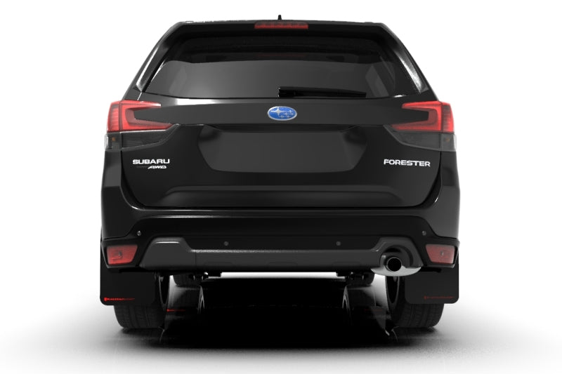 Rally Armor MF52-UR-BLK/RD FITS: 2019 Subaru Forester UR Black Mud Flap w/ Red Logo