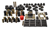 Energy Suspension 3.18119G FITS 67-69 Chevrolet Camaro (w/mono leaf springs) Black Hyper-flex Master Bushing Set