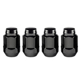 McGard 64015 FITS Hex Lug Nut (Cone Seat Bulge Style) M12X1.5 / 3/4 Hex / 1.45in. Length (4-Pack) - Black