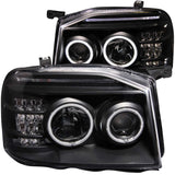 ANZO 111172 FITS: 2001-2004 Nissan Frontier Projector Headlights w/ Halo Black (CCFL)