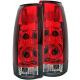 ANZO 211157 FITS: 1999-2000 Cadillac Escalade Taillights Red/Smoke G2