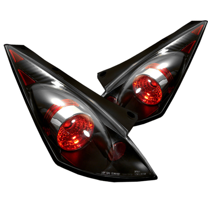 SPYDER 5006684 - Spyder Nissan 350Z 03-05 Euro Style Tail Lights Black ALT-YD-N350Z02-BK