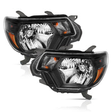 Load image into Gallery viewer, ANZO - [product_sku] - ANZO 2012-2015 Toyota Tacoma Crystal Headlights Black - Fastmodz