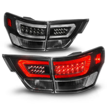 Load image into Gallery viewer, ANZO 311439 FITS 11-13 Jeep Grand Cherokee LED Taillights w/ Lightbar Black Housing/Clear Lens 4pcs