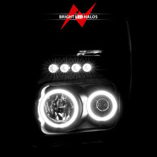 Load image into Gallery viewer, ANZO 111168 FITS: 2008-2010 Ford F-250 Projector Headlights w/ Halo Black (CCFL)