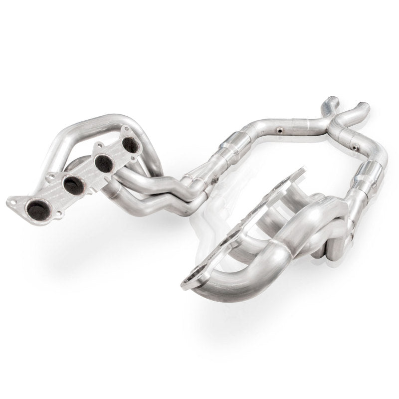 Stainless Works SM11HCATX - Stainless Power 2011-14 Mustang GT Headers 1-7/8in Primaries High-Flow Cats 3in X-Pipe