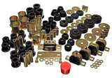 Energy Suspension 3.18109G - 73-80 Chevrolet / GMC 2WD 1/2 Ton Pickup Black Hyper-flex Master Bushing Set