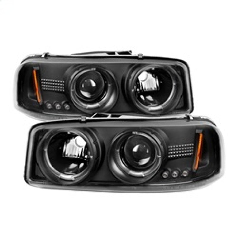 SPYDER 5009357 FITS 5009357 - Spyder GMC Sierra 1500/2500/3500 99-06 Projector Headlights LED Halo LED Black PRO-YD-CDE00-HL-BK
