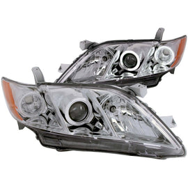 ANZO - [product_sku] - ANZO 2007-2009 Toyota Camry Projector Headlights w/ Halo Chrome - Fastmodz