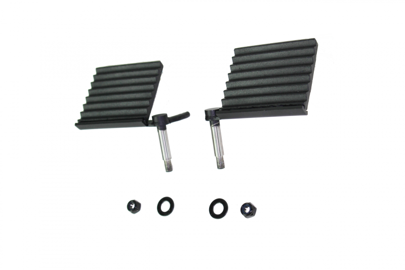 Fishbone Offroad FB21078 FITS 76-06 Jeep CJ YJ TJ Wrangler Foot Peg Set GlossBlack