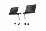 Fishbone Offroad FB21078 FITS 76-06 Jeep CJ YJ TJ Wrangler Foot Peg Set GlossBlack