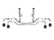 Load image into Gallery viewer, aFe 49-34127NM-B FITS MACH Force-Xp 3in to 2-1/2in 304SS Cat-Back (No Muff.) 2020 Chevy Corvette (C8) 6.2L - Black Tip
