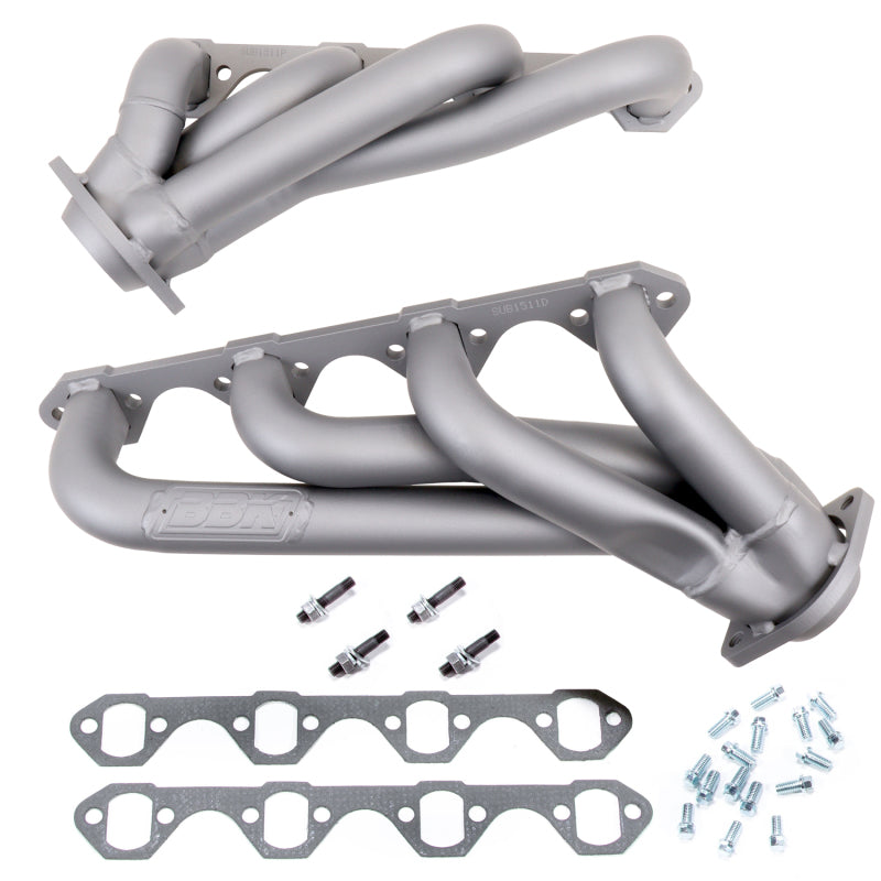 BBK 1511 FITS 79-93 Mustang 351 Swap Shorty Unequal Length Exhaust Headers1-5/8 Titanium Ceramic