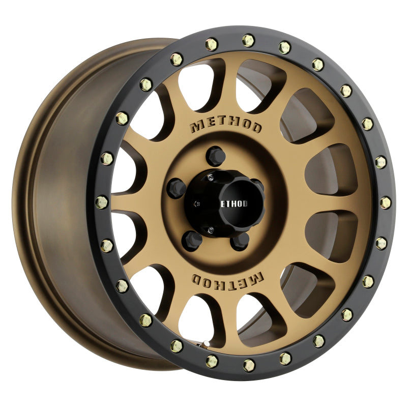 Method Wheels MR30578550900 - Method MR305 NV 17x8.5 0mm Offset 5x5 94mm CB Method Bronze/Black Street Loc Wheel