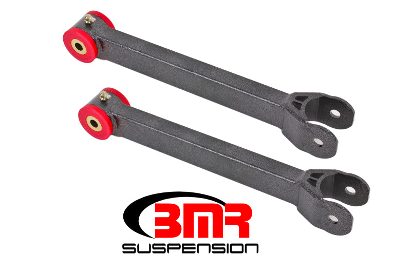 BMR Suspension TCA059H - BMR 16-17 6th Gen Camaro Non-Adj. Lower Trailing Arms (Polyurethane) Black Hammertone