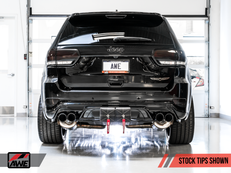 AWE Tuning 3015-31017 FITS 2020 Jeep Grand Cherokee SRT/Trackhawk Touring Edition Exhaust - Use w/Stock Tips