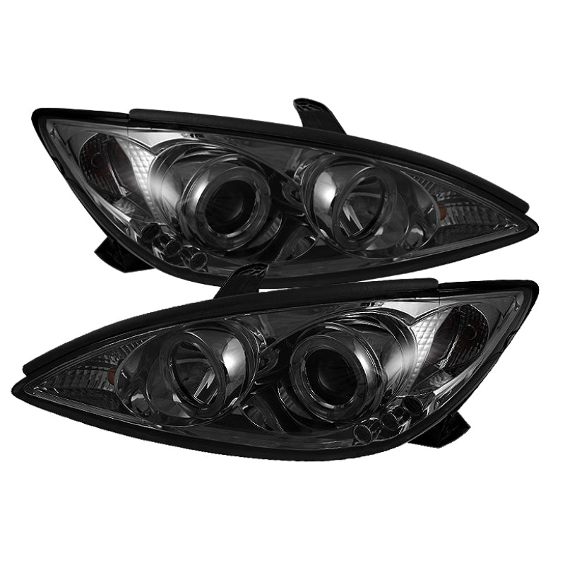 SPYDER 5064325 - Spyder Toyota Camry 02-06 Projector Headlights LED Halo LED Smoke High H1 Low H1 PRO-YD-TCAM02-HL-SM