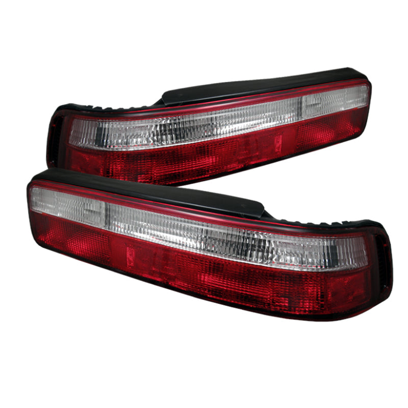 SPYDER 5000187 - Spyder Acura Integra 90-93 2Dr Euro Style Tail Lights Red Clear ALT-YD-AI90-RC