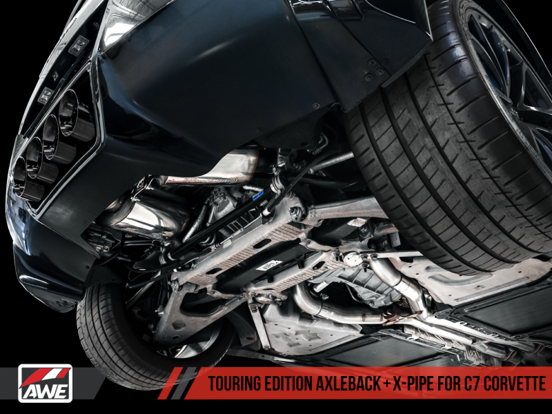 AWE Tuning 3020-43081 FITS 14-19 Chevy Corvette C7 Z06/ZR1 Track Edition Axle-Back Exhaust w/Black Tips
