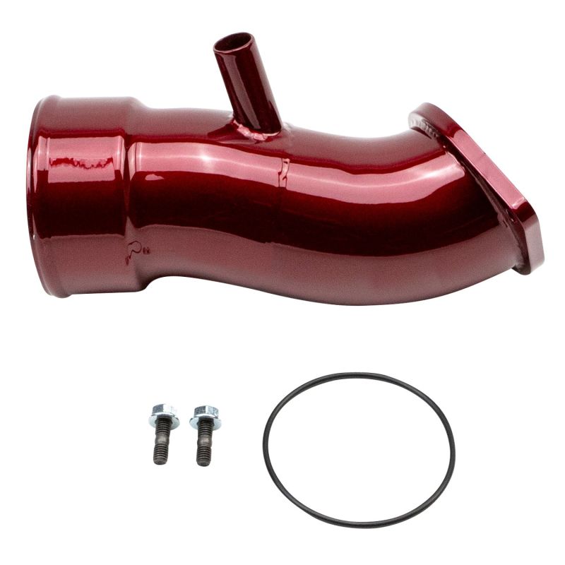 Wehrli WCF100833-RED - 2020+ Chevrolet 6.6L L5P Duramax 3.5in Intake Horn w/PCV Port WCFab Red