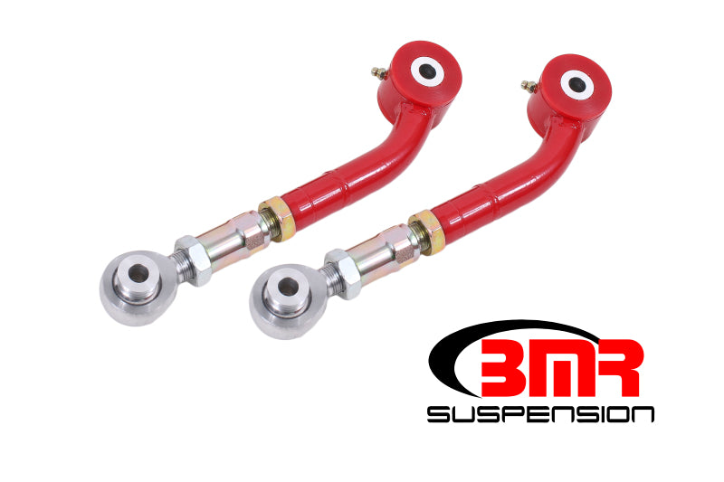 BMR Suspension UTA112R - BMR 08-17 Challenger Upper Trailing Arms w/ On-Car Adj. Poly/Rod Ends Red