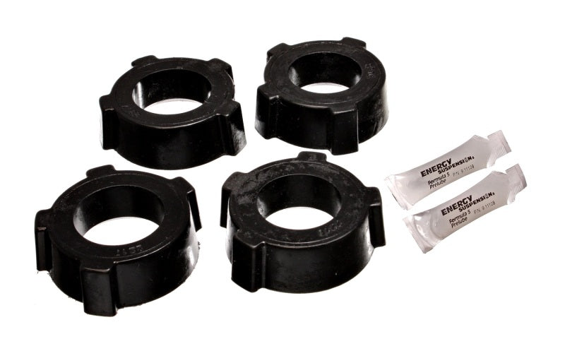 Energy Suspension 15.2108G - 53-68 VW (Air Cooled) Swing Axle Suspension Black Rear Spring Plate Bushing Set