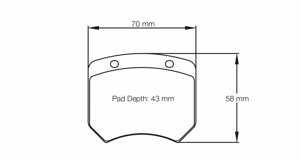 Pagid Racing 1363 RS44 Compound Brake Pads