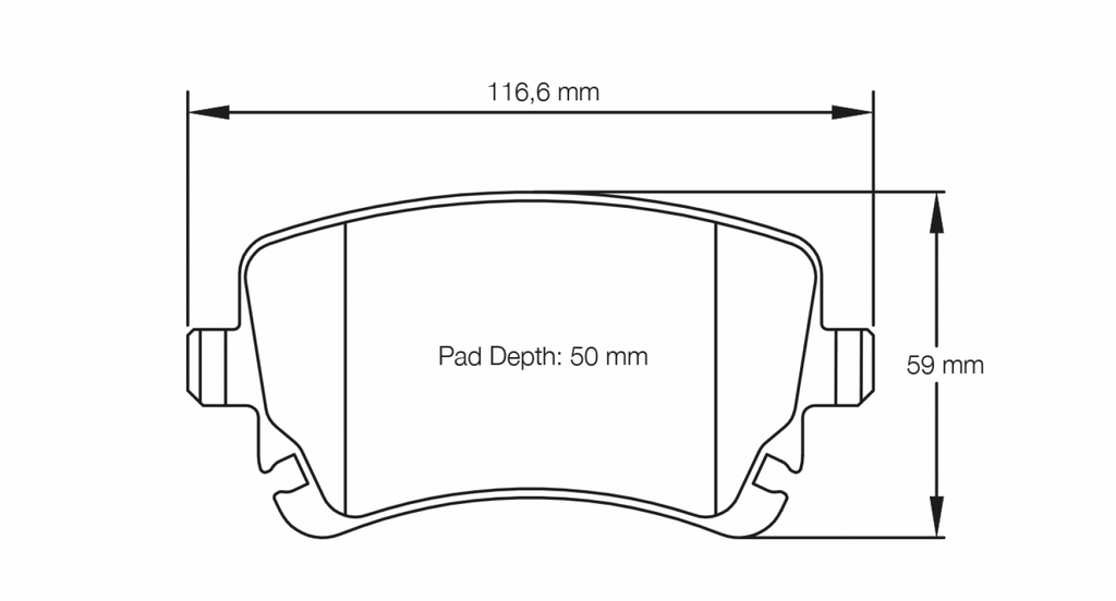 Pagid Racing 8039 RSL19 Compound Brake Pads