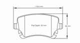 Pagid Racing 8039 RSL19 Compound Brake Pads