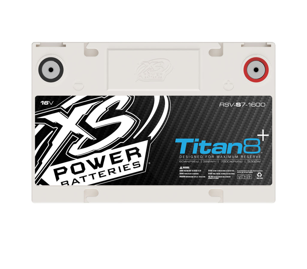 XS Power Batteries 16V Lithium Titan 8 Batteries - 3/8" Stud Terminals Included 1000 Max Amps