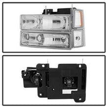 Load image into Gallery viewer, SPYDER 5069535 FITS 5069535 - Xtune Chevy Suburban 94-98 Headlights w/ Corner &amp; Parking Lights 8pcs Chrome HD-JH-CCK88-AM-C-SET