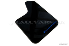 Load image into Gallery viewer, Rally Armor MF12-UR-BLK/BL FITS: Universal fitment (no hardware) UR Black Mud Flap w/ Blue Logo