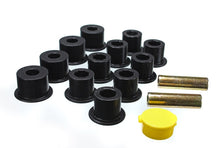 Load image into Gallery viewer, Energy Suspension 7.2103G - 6/86-97 Nissan 720 &amp; Hardbody Pickup 2WD Black Rear Leaf Spring Bushing Set