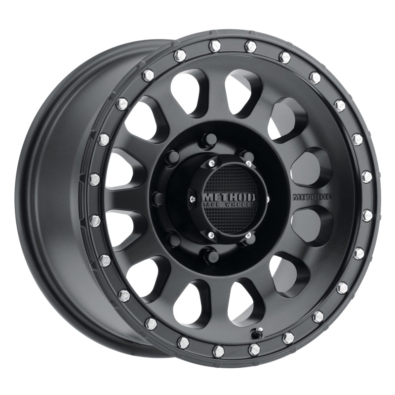 Method Wheels MR31579080512N -Method MR315 17x9 -12mm Offset 8x6.5 130.81mm CB Matte Black Wheel